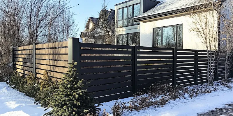 Alu Zäune aus Polen mit Montage