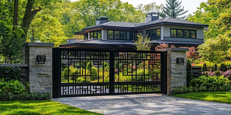 Gartenzaun Metall Polen